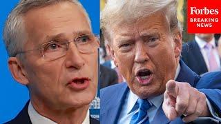 Sec.-Gen. Jens Stoltenberg Responds To Former President Trump’s Criticism Of NATO