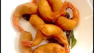 Fried Prawn Fritters 炸虾 | Easy Recipe