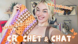 Crochet with a friend  - Can you tell what Im making? Team michaels or joanns? & Noro yarn - Ep 3