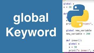 global Keyword | Python Tutorial