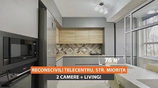 Apartament de vânzare 2 camere + living. Reconscivil, Telecentru, str. Miorița | Acces Imobil