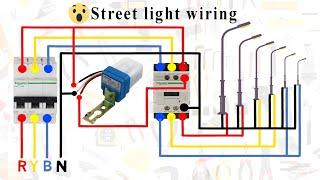 street light wiring in photocell sensor