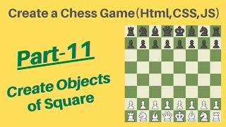 Create Chess game using HTML, CSS & Javascript! Tutorial in hindi Part-11 Create Objects  #code