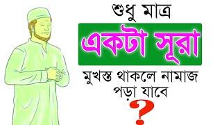 শুধুমাত্র একটা সূরা দিয়ে কিভাবে নামাজ পড়বেন ৷ একটা সূরা দিয়ে নামাজ পড়া যাবে ?