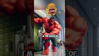 Red Hulk and Hulk Big Showdown!  Who Will Win?