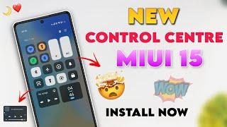 MIUI 15 New Control Centre - Enable Now New Control Centre Look Like iOS 17 Control Centre 