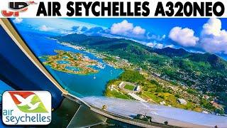 Beautiful Visual Approach Air Seychelles A320neo Cockpit