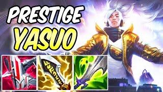 YASUO BEST LIFESTEAL BUILD & RUNES 100% CRIT | PRESTIGE YASUO MID | League of Legends