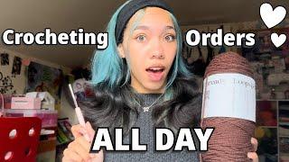 Crocheting ALL of my orders IN ONE DAY! ~ How much can I crochet??