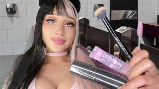 ASMR E-girl Does Your Makeup 