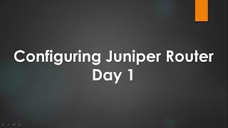 How to configure interface on juniper router. | Static Route | Default Route | OSPF Configuration