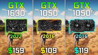 GTX 1630 vs GTX 1050 vs GTX 1050 Ti - Test in 9 Games