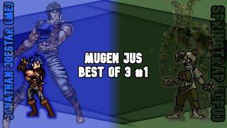 MUGEN JUS: Best Of 3 #1 | Jonathan Joestar (Me) vs Springtrap (CPU)