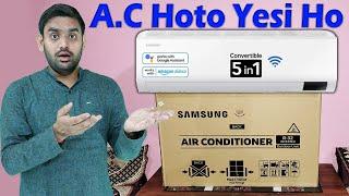 Smart WiFi Enable Samsung A.C Unboxing | SmartThings Review | Samsung 1.5Ton WiFi AC Unboxing Detail