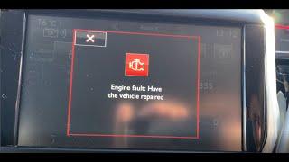 Peugeot 208 Warning light on dashboard catalytic converter issue -solved