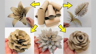5 Amazing Toilet Paper Rolls Flowers  Easy Home DIY Decor Ideas  Smart Recycling Crafts ️