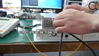 4E1 + 16 FXS/FXO voice POTS channels + Ethernet over fiber multiplexer