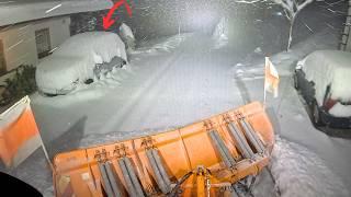 ️Snow removal for Christmas 2024️Winter service in the mountains #asmr