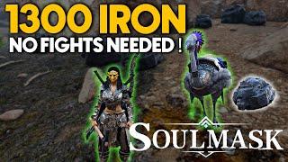 Farm 1000+ Iron Easily - Best Low-Level Iron Farm Spot (No NPCs/Animals): Soulmask Tips & Tricks