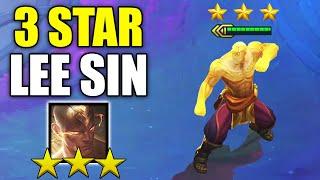 3 STAR LEE SIN ⭐⭐⭐ Kick away everyone! (Teamfight Tactics TFT Fates Set 4)