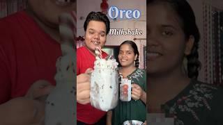 My Sister Vs Me : Who will make the best Milkshake from Oreo Biscuits #shorts