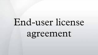 End-user license agreement