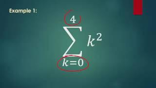 Using the summation symbol