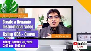 Create a Dynamic Instructional Video Using OBS + Canva