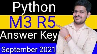 Python M3-R5 Answer Key || M3 R5 Answer Key September 2021