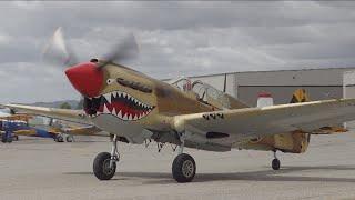 P-40N Curtiss Warhawk Flying Demo