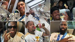  Real Madrid Players Crazy Celebrations After Winning The 15th Champions League Trophy