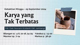 KEBAKTIAN MINGGU - GKI Jember | 29 SEPTEMBER 2024