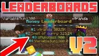 Smelly Leaderboards V2 | Offline Floating leaderboards addon | Minecraft bedrock | 1.18+ | UPDATED