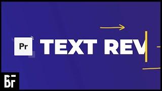 Sliding Text Reveal - Adobe Premiere Pro