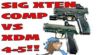 Sig Xten Comp 10mm vs Springfield XDM Elite 4 5 10mm