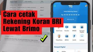 Cara Cetak Rekening Koran BRI Lewat Brimo