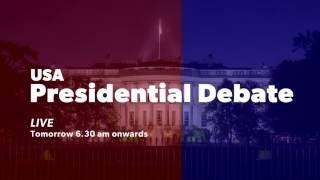 USA Presidential Debate: Donald Trump and Hillary Clinton. Watch it on Hotstar!