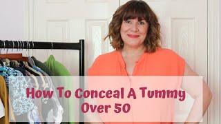 How to conceal a tummy over 50