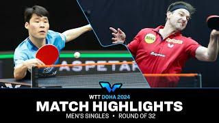 Jang Woojin vs Timo Boll  | MS R32 | WTT Contender Doha 2024