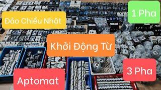 Át Nhật, CB Nhật 1 Pha 3 Pha, 4 Pha; Đảo Chiều 1 Pha, 3 Pha; Khởi Động Từ. Đt 0975782118