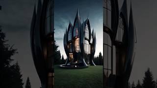 Black Futuristic Gothic House | Futuristic Architecture