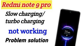 redmi note 9 pro slow charging/turbo charging not working problem solution after miui 13