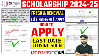 NSP Scholarship 2024-25 Apply Online| Fresh & Renewal | National Scholarship 2024-25 Apply Online