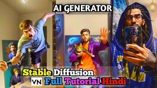 DEFORUM STABLE DIFFUSION | | KAIBER AI TUTORIAL HINDI || AI GENERATOR ||  #ai #videoediting #edit