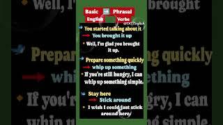 Basic English vs Phrasal Verbs | Boost Your English | Speak Fluent English