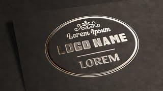 Photoshop Tutorial | Logo Design | Text Effects (Metallic Stamping)