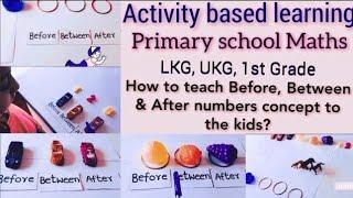 #Kindergarten Maths Activity @Before,Between & After numbers maths concept for kids
