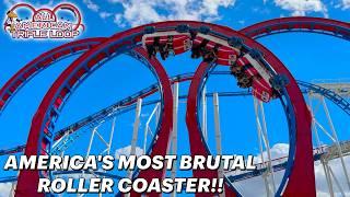 We Rode America's Most BRUTAL Roller Coaster! - The All American Triple Loop!