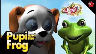 Pooppy and the frog | malayalam cartoon story for children from pupi2