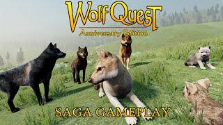 WolfQuest full saga gameplay ( pups and yearlings )